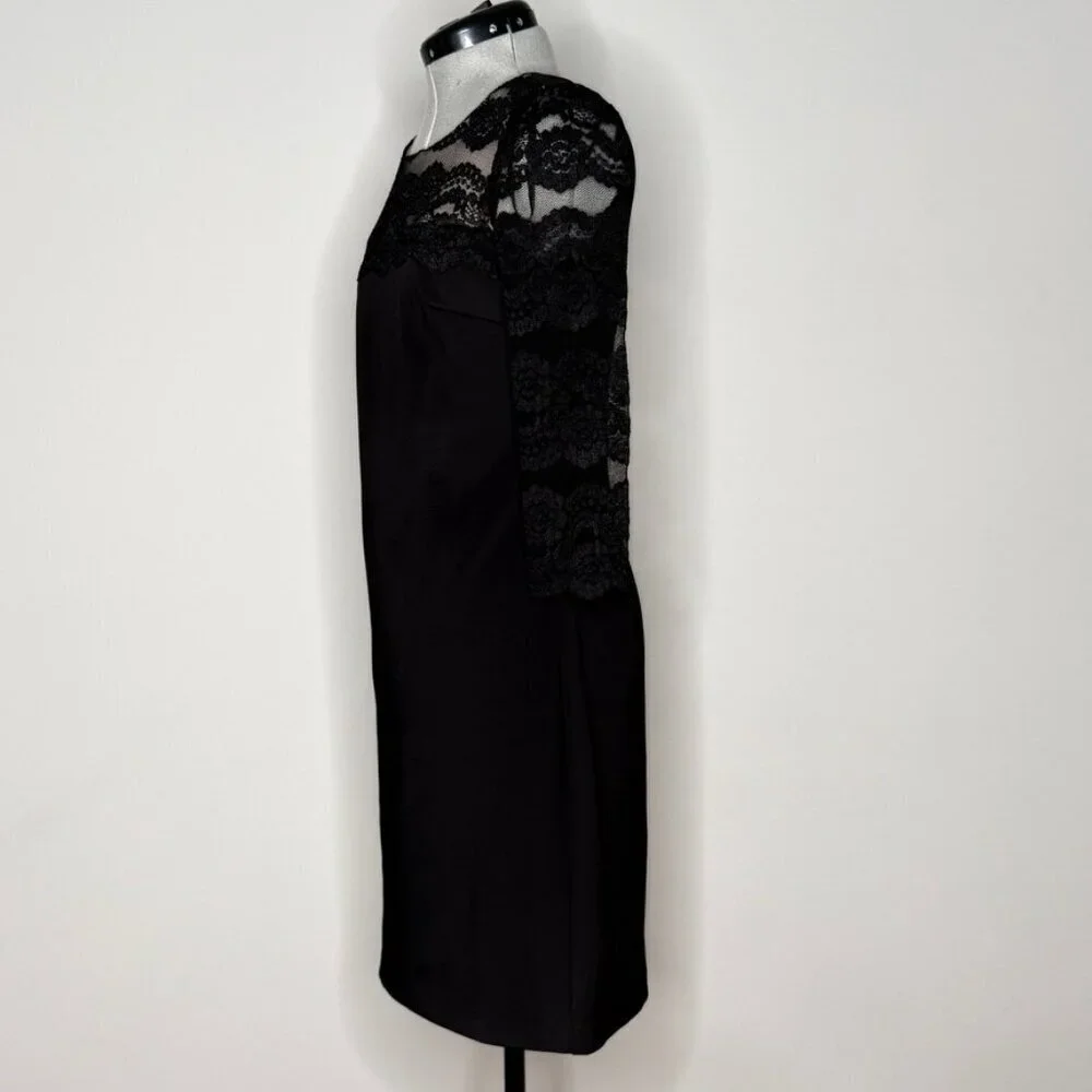 Jessica H 3/4 Lace Sleeve and Upper Bodice Dress